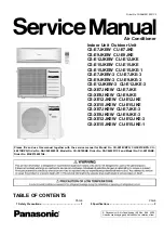 Предварительный просмотр 1 страницы Panasonic CS-E7JKEW Service Manual