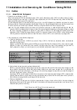 Preview for 61 page of Panasonic CS-E9DKDW Service Manual