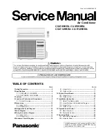 Предварительный просмотр 1 страницы Panasonic CS-E9HKEA Service Manual