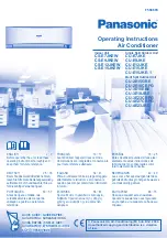 Panasonic CS-E9JKEW Operating Instructions Manual предпросмотр