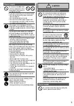 Предварительный просмотр 5 страницы Panasonic CS-E9QD3RW Operating Instructions Manual