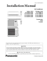 Panasonic CS-E9RKUAW Installation Manual предпросмотр