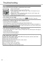 Предварительный просмотр 24 страницы Panasonic CS-E9VKA Operating Instructions Manual