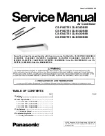 Panasonic CS-F18DTE5 Service Manual preview