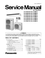 Panasonic CS-F24DTE5 Service Manual предпросмотр