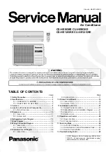 Предварительный просмотр 1 страницы Panasonic CS-HE12GKE Service Manual