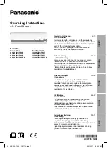 Panasonic CS-HZ25TKE Operating Instructions Manual предпросмотр