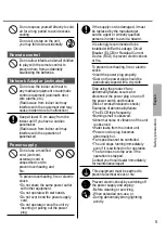 Preview for 5 page of Panasonic CS-HZ25UKE Operating Instructions Manual