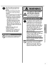 Preview for 7 page of Panasonic CS-HZ25UKE Operating Instructions Manual