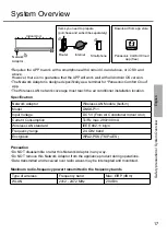 Preview for 17 page of Panasonic CS-HZ25UKE Operating Instructions Manual