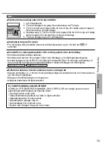 Preview for 73 page of Panasonic CS-HZ25UKE Operating Instructions Manual