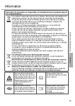 Preview for 75 page of Panasonic CS-HZ25UKE Operating Instructions Manual