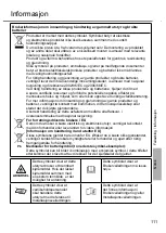 Preview for 111 page of Panasonic CS-HZ25UKE Operating Instructions Manual