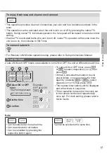 Предварительный просмотр 17 страницы Panasonic CS-HZ25WKE Operating Instructions Manual