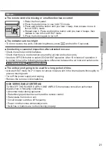 Предварительный просмотр 21 страницы Panasonic CS-HZ25WKE Operating Instructions Manual