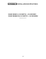 Preview for 1 page of Panasonic CS-KE12NB41 Installation Instructions Manual