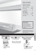 Preview for 3 page of Panasonic CS-KN9XKD-3 Operating Instructions Manual