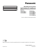 Preview for 1 page of Panasonic CS-KS18NKU Operating Instructions Manual