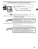 Preview for 21 page of Panasonic CS-KS18NKU Operating Instructions Manual