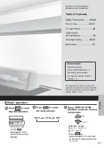 Preview for 3 page of Panasonic CS-LU9ZKA Operating Instructions Manual