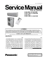 Panasonic CS-MA125KE Service Manual предпросмотр