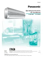 Panasonic CS-MC12DKV Operating Instructions Manual preview