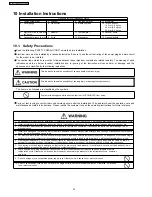 Предварительный просмотр 32 страницы Panasonic CS-MC12DKV Service Manual