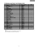 Предварительный просмотр 61 страницы Panasonic CS-MC12DKV Service Manual