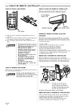 Preview for 10 page of Panasonic CS-ME18NKE Operating Instructions Manual