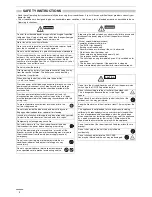 Preview for 4 page of Panasonic CS-ME7NKE Operating Instructions Manual