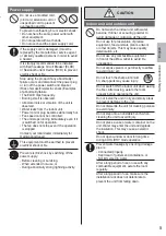 Предварительный просмотр 5 страницы Panasonic CS-ME9PD3EA Operating Instructions Manual