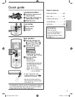 Предварительный просмотр 3 страницы Panasonic CS-MRE12PKE Operating Instructions Manual