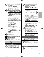 Предварительный просмотр 5 страницы Panasonic CS-MRE12PKE Operating Instructions Manual