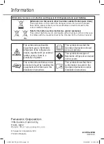 Предварительный просмотр 20 страницы Panasonic CS-MRZ16WKR Operating Instructions Manual