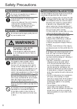 Preview for 6 page of Panasonic CS-MTZ16ZKE Operating Instructions Manual