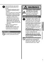 Preview for 7 page of Panasonic CS-MZ16VKE Operating Instructions Manual