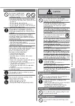 Preview for 21 page of Panasonic CS-N9WKH-8 Operating Instructions Manual