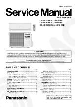 Предварительный просмотр 1 страницы Panasonic CS-NE12GKE Service Manual