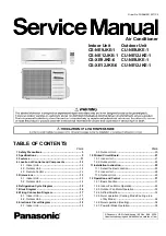 Panasonic CS-NE12JKE-1 Service Manual предпросмотр