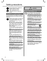 Предварительный просмотр 6 страницы Panasonic CS-NZ12SKE Operating Instructions Manual