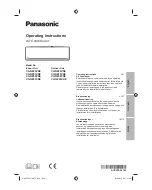 Panasonic CS-NZ25VKE Operating Instructions Manual preview