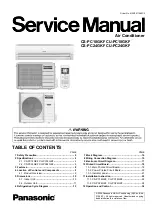 Предварительный просмотр 1 страницы Panasonic CS-PC18GKF Service Manual