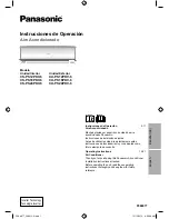 Предварительный просмотр 1 страницы Panasonic CS-PS12PKV-6 Operation Instructions Manual