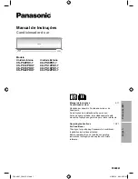 Panasonic CS-PS12PKV-7 Operating Instructions Manual preview