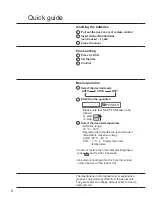 Предварительный просмотр 2 страницы Panasonic CS-PS12QKH Operating Instructions Manual