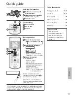 Preview for 13 page of Panasonic CS-PS9QKA Operating Instructions Manual