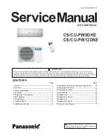 Предварительный просмотр 1 страницы Panasonic CS-PW12DKE Service Manual