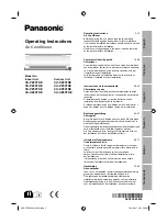 Panasonic CS-PZ25TKE Operating Instructions Manual preview