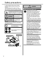 Preview for 4 page of Panasonic CS-PZ9SKE Operating Instructions Manual