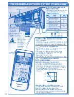 Предварительный просмотр 10 страницы Panasonic CS-RE12HKE Operating Instructions Manual